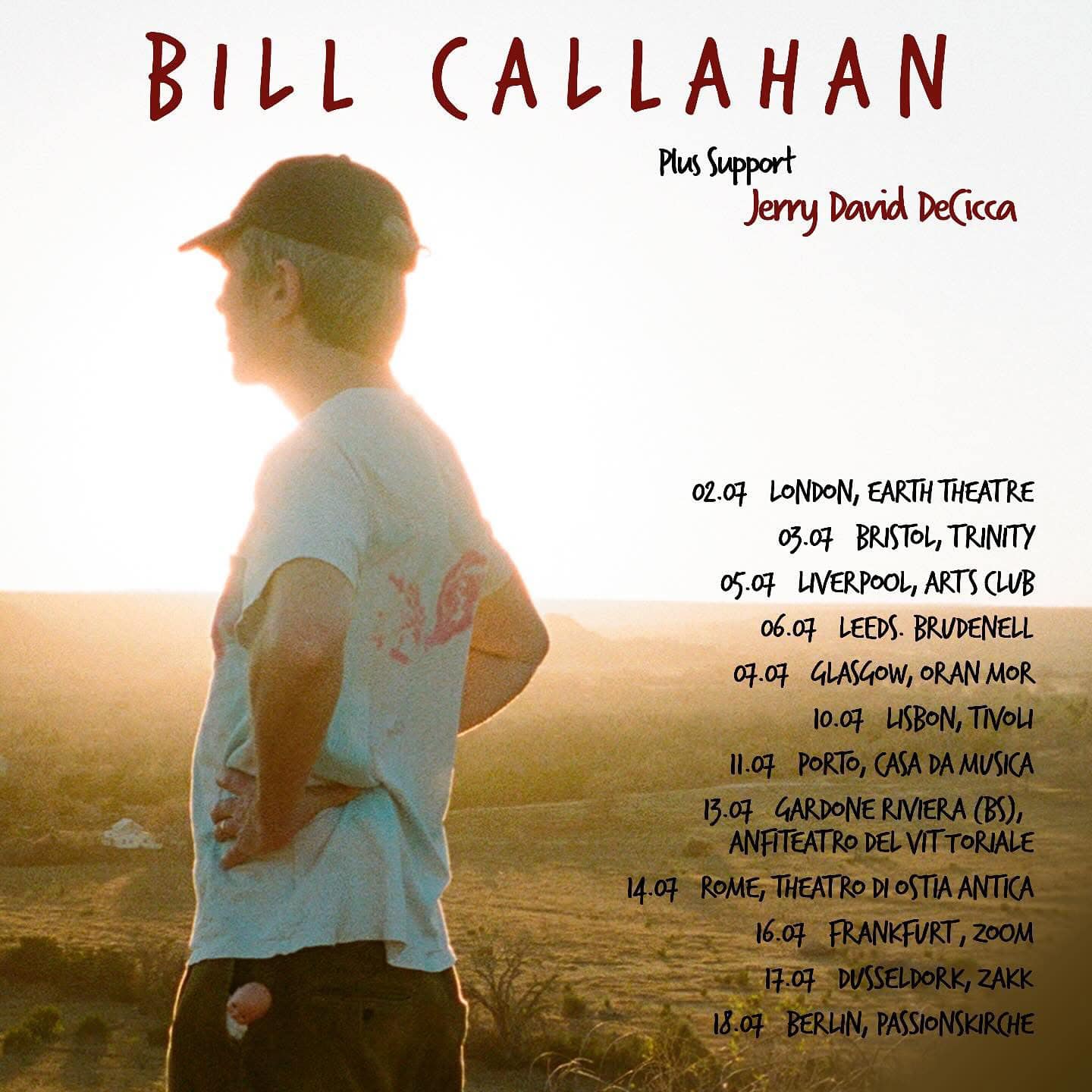 Bill Callahan Tour Poster 2025